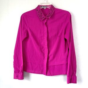 Montage Beverly Hills button-up shirt Women’s Rhinestone Size Medium Lightweight